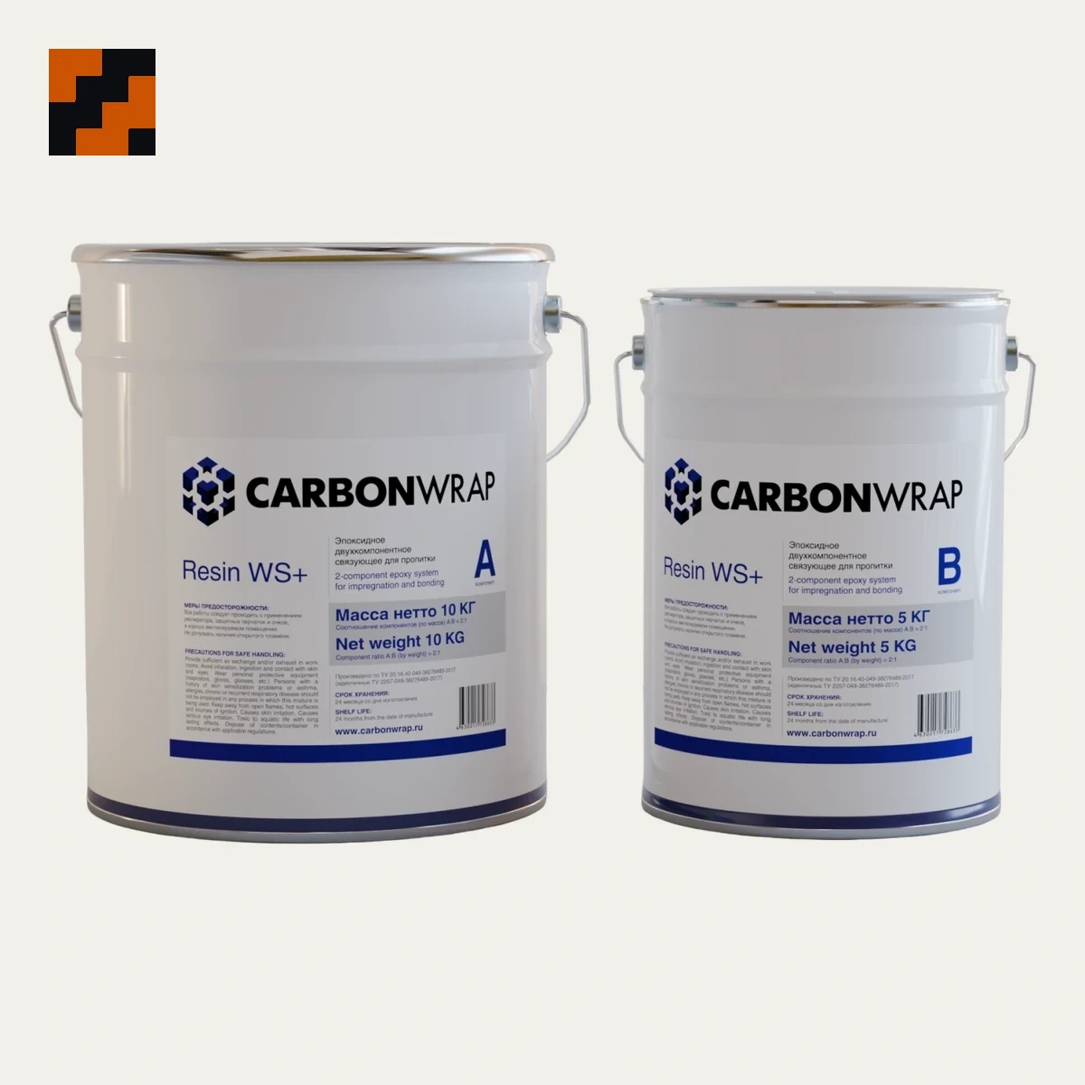 Эпоксидный клей для влажных оснований CarbonWrap Resin WS+ Эпоксидный клей для влажных оснований CarbonWrap Resin WS+