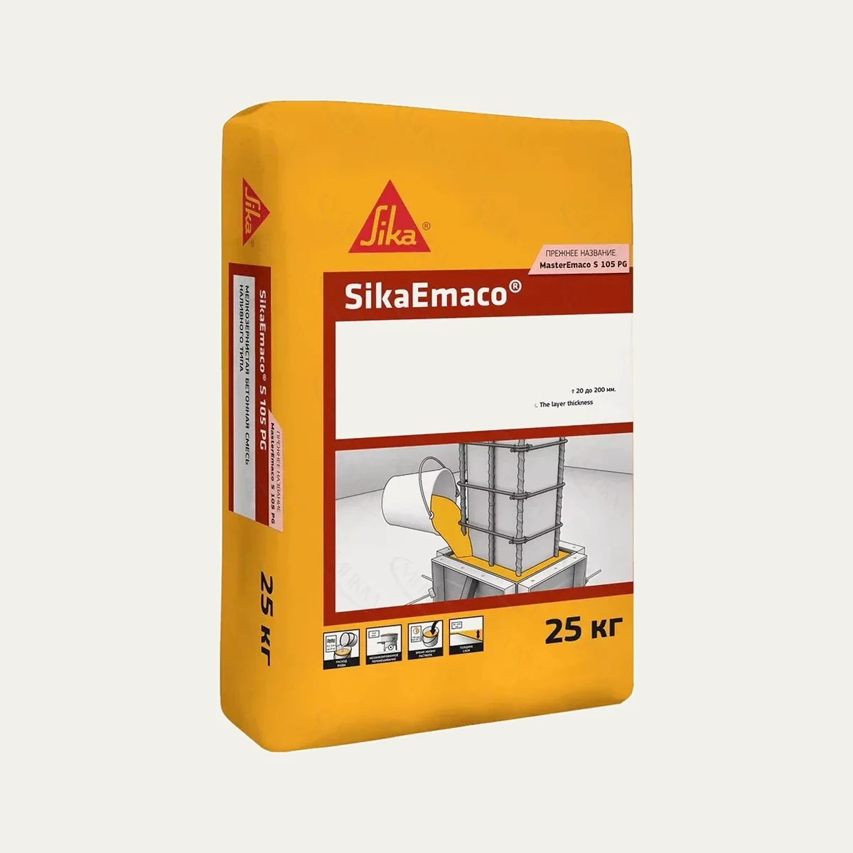 Бетонная смесь SikaEmaco S 105 PG Бетонная смесь SikaEmaco S 105 PG